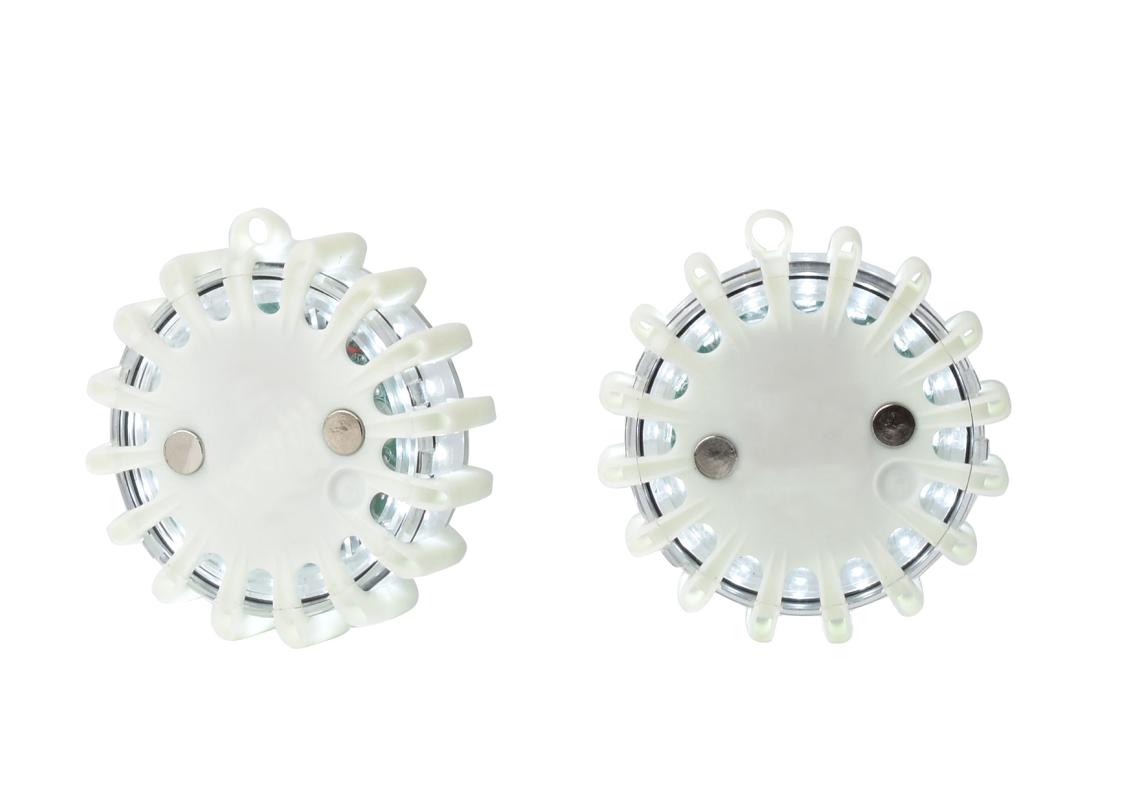 Set of 6 white SPIRALED beacons